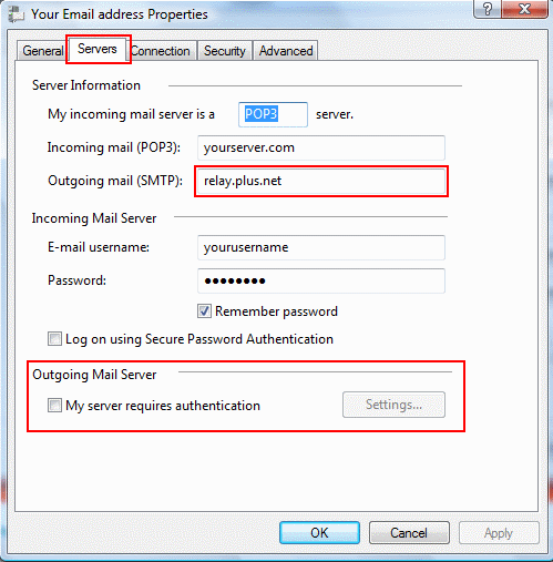 Update the 'Outgoing mail (SMTP' server and make sure 'My server requires authentication is unticked'.